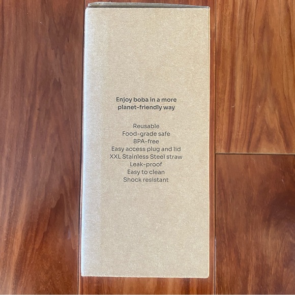 Unused, New, Dodoko Reusable Boba Cup, Blue, 710mL, 24 oz, straw/cleaner/bag - Picture 13 of 13